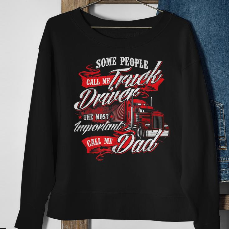 Trucker Truck Driver Dad Trucker Trucking Semi Truck Driver Sweatshirt Gifts for Old Women