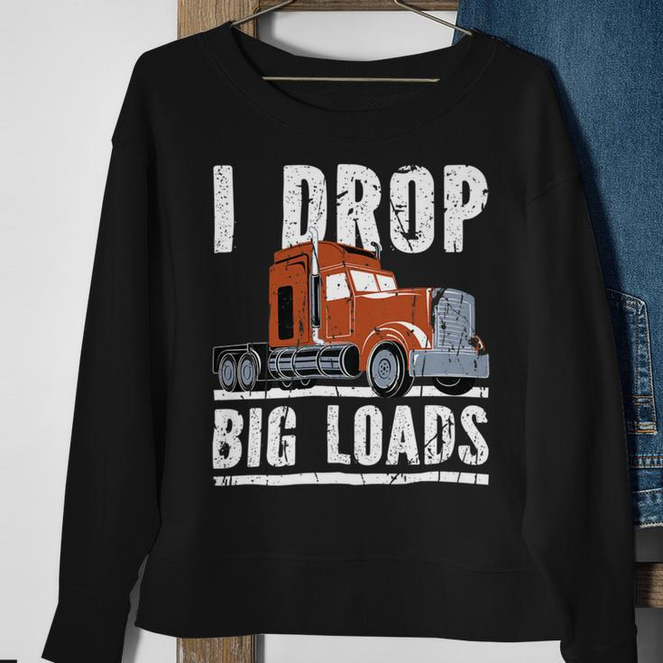 Trucker Trucker Accessories For Truck Driver Diesel Lover Trucker_ V2 Sweatshirt Gifts for Old Women