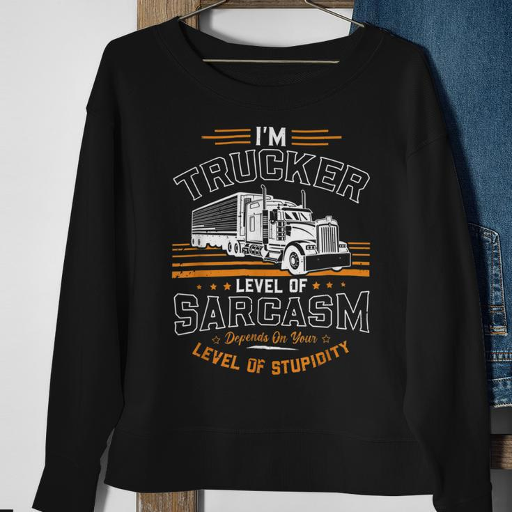 Trucker Trucker Accessories For Truck Driver Motor Lover Trucker_ V13 Sweatshirt Gifts for Old Women