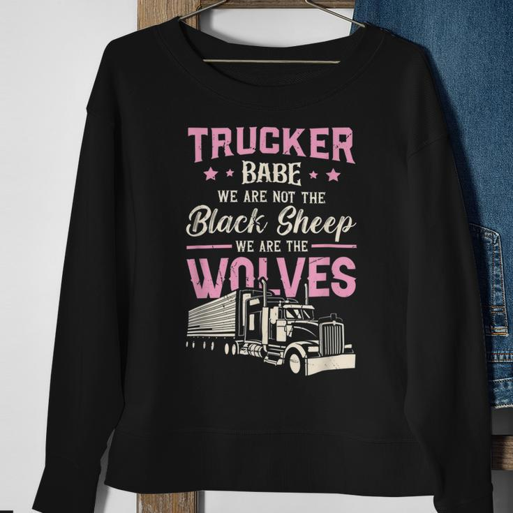 Trucker Trucker Accessories For Truck Driver Motor Lover Trucker_ V17 Sweatshirt Gifts for Old Women
