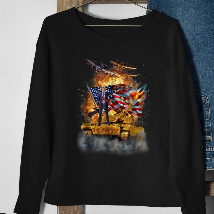 Tshirt United States President Donald Trump Epic Battle Sweatshirt Gifts for Old Women