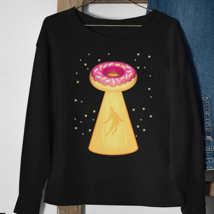 Ufo Donuts Sweatshirt Gifts for Old Women