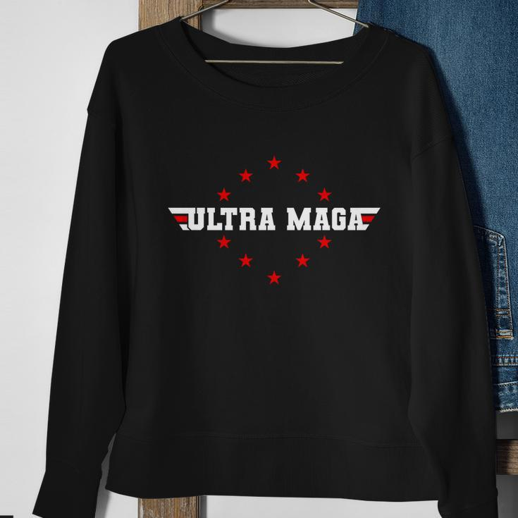 Ultra Maga Anti Biden Parody Trump 2024 Tshirt Sweatshirt Gifts for Old Women