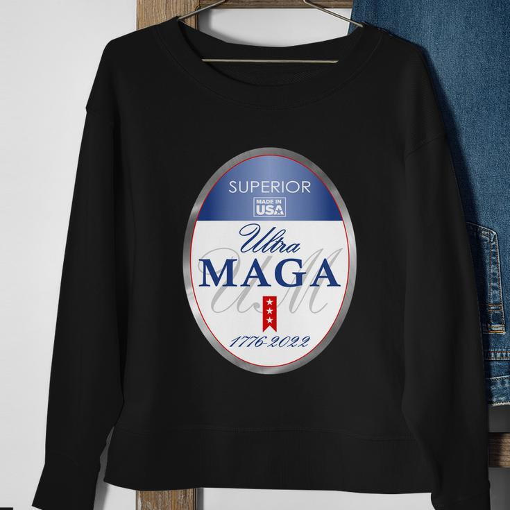 Ultra Maga Superior 1776 2022 Parody Trump 2024 Anti Biden Sweatshirt Gifts for Old Women