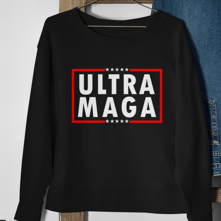 Ultra Maga Varsity Usa United States Of America Sweatshirt Gifts for Old Women