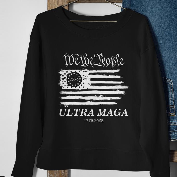 Ultra Maga We The People Proud Betsy Ross Flag 1776 Sweatshirt Gifts for Old Women