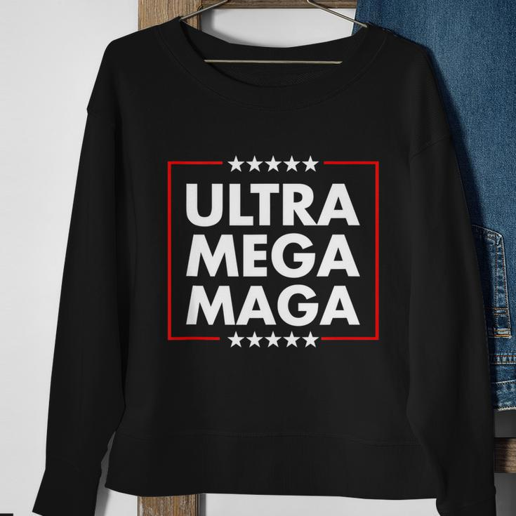 Ultra Mega Maga Trump Liberal Supporter Republican Family Sweatshirt Gifts for Old Women