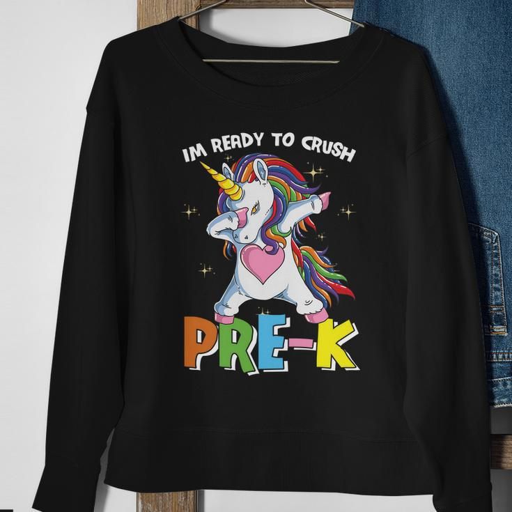 Unicorn Im Ready To Crush Prek Back To School Sweatshirt Gifts for Old Women