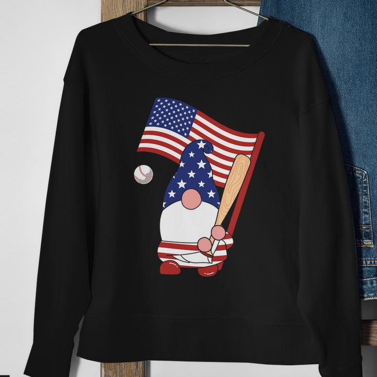 Usa Flag Gnome Graphic 4Th Of July Plus Size Shirt Sweatshirt Gifts for Old Women
