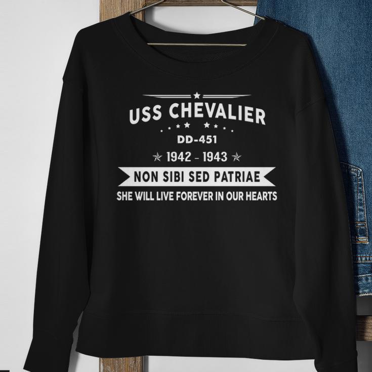 Uss Chevalier Dd Sweatshirt Gifts for Old Women