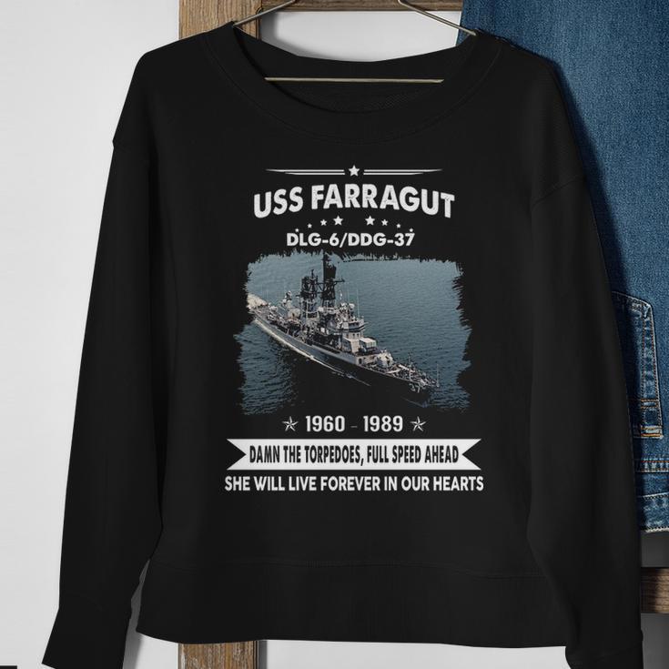 Uss Farragut Dlg 6 Ddg Sweatshirt Gifts for Old Women