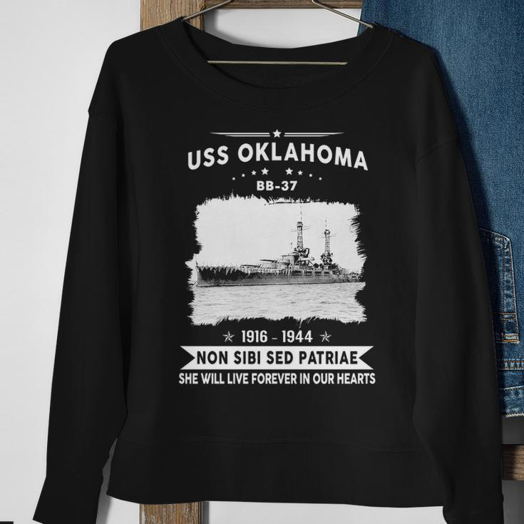 Uss Oklahoma Bb Sweatshirt Gifts for Old Women