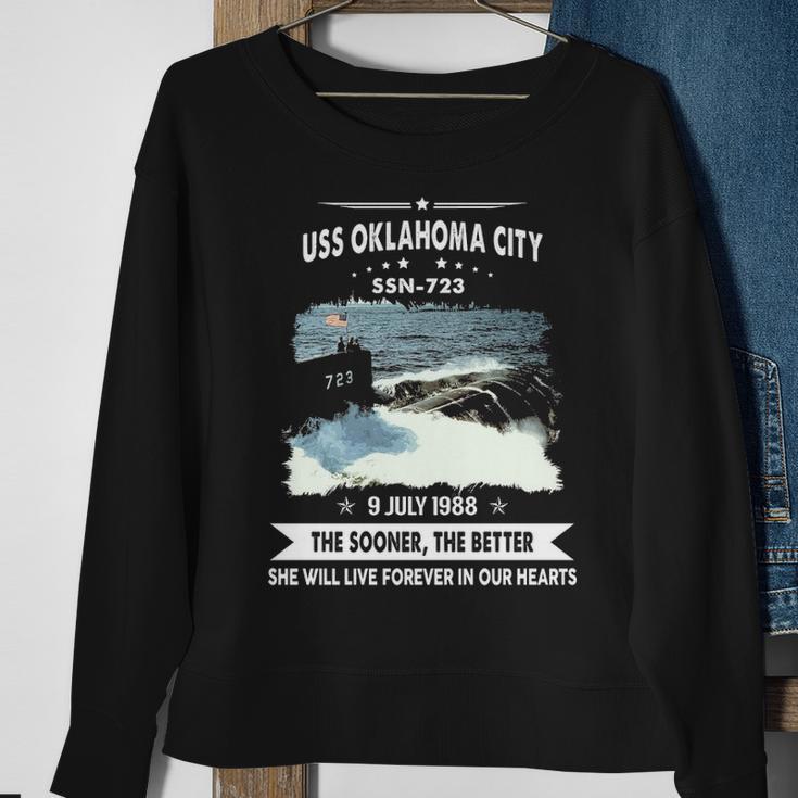 Uss Oklahoma City Ssn Sweatshirt Gifts for Old Women