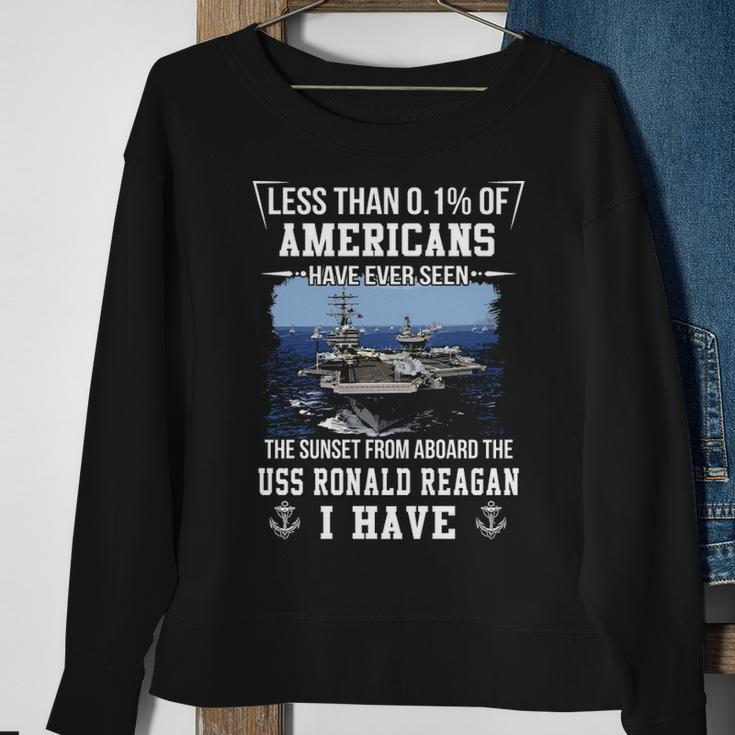 Uss Ronald Reagan Cvn 76 Sunset Sweatshirt Gifts for Old Women