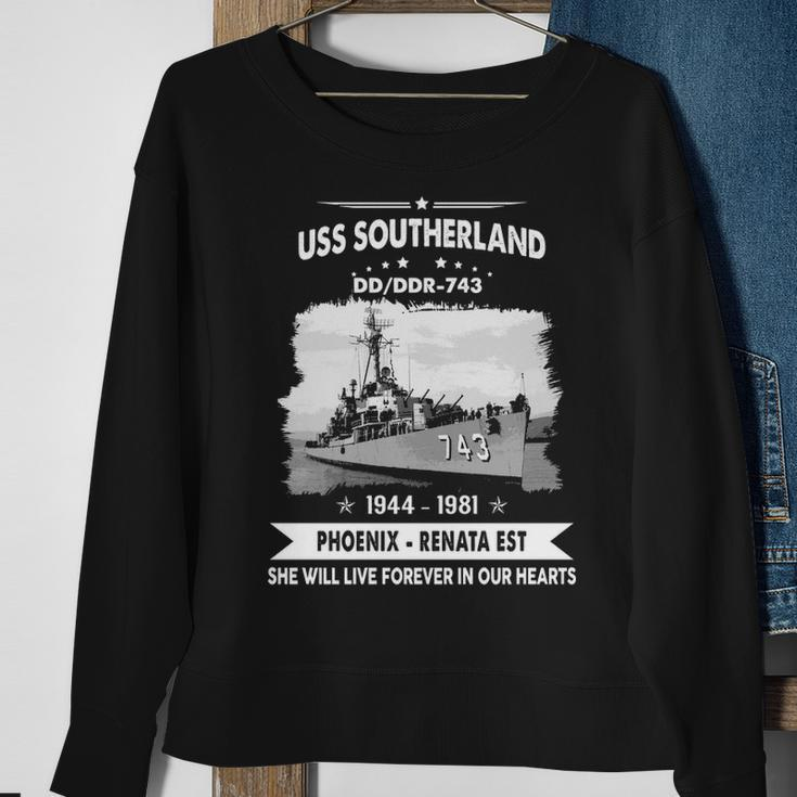 Uss Southerland Dd 743 Ddr Sweatshirt Gifts for Old Women