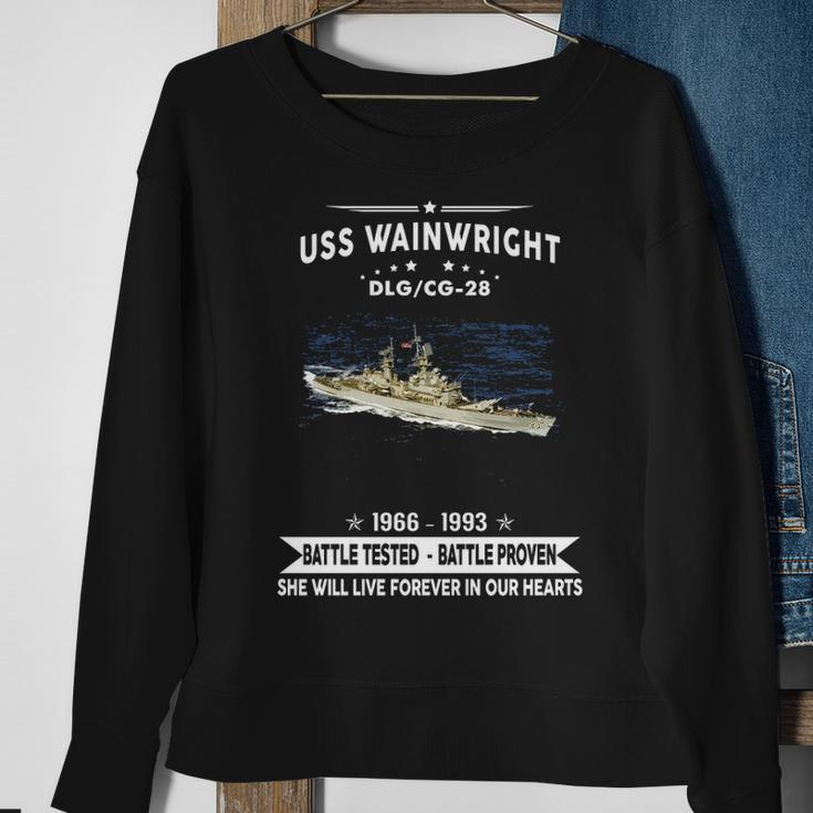 Uss Wainwright Cg 28 Dlg Sweatshirt Gifts for Old Women