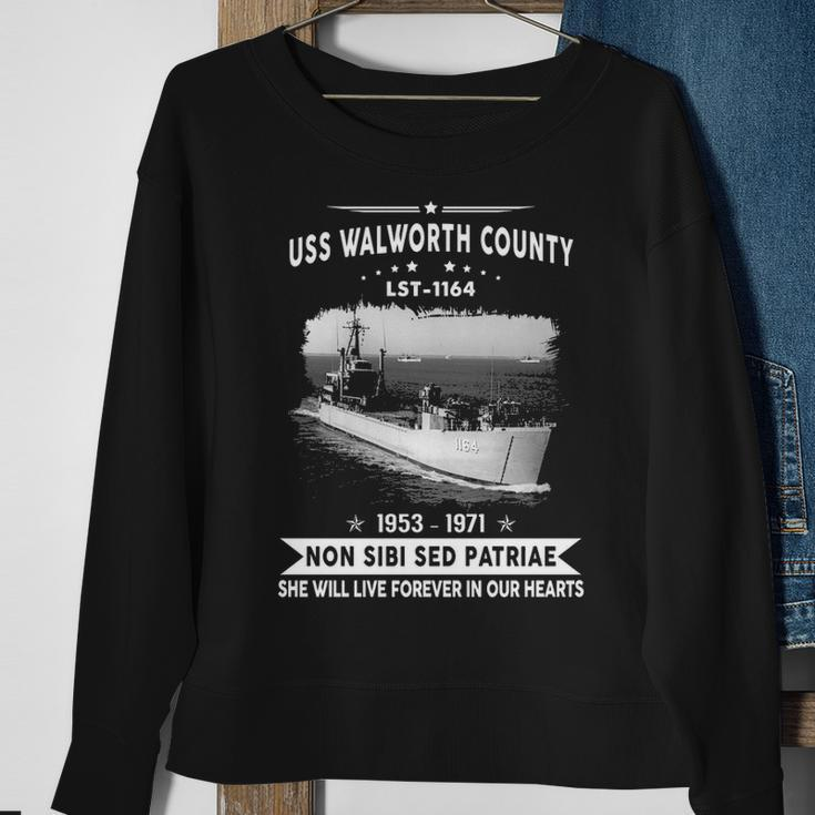 Uss Walworth County Lst Sweatshirt Gifts for Old Women