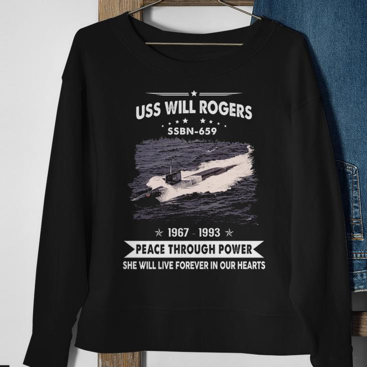 Uss Will Rogers Ssbn Sweatshirt Gifts for Old Women