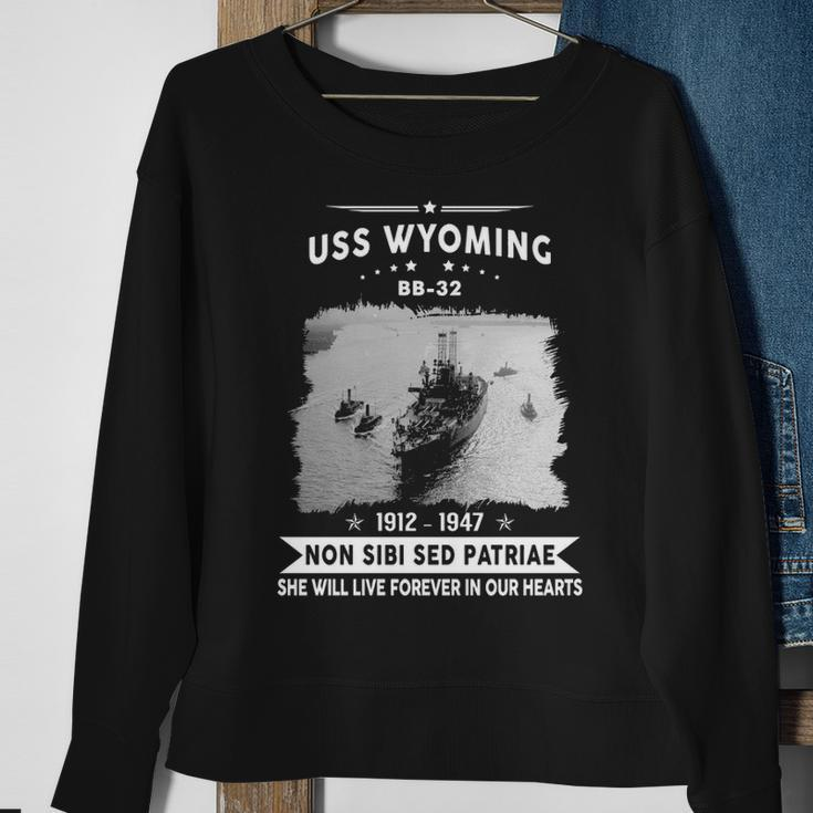 Uss Wyoming Bb Sweatshirt Gifts for Old Women