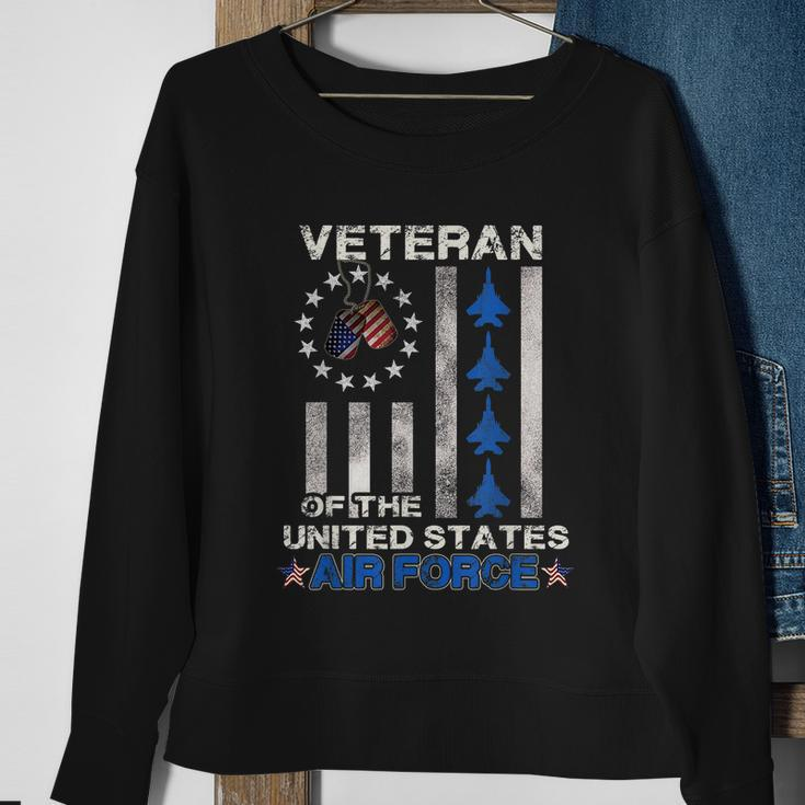 Veteran Of The United States Air Force Gift Us Air Force Gift Sweatshirt Gifts for Old Women
