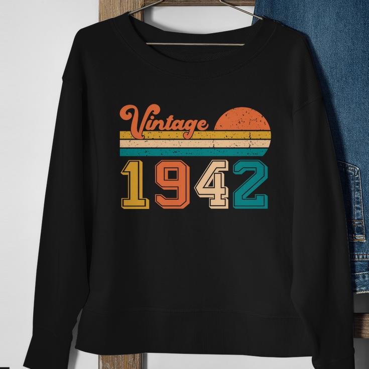 Vintage 1942 Retro Funny 80Th Birthday Gift Sweatshirt Gifts for Old Women