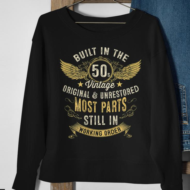 Vintage 1950S Built In The 50S Fifties Funny 70Th Birthday V2 Sweatshirt Gifts for Old Women