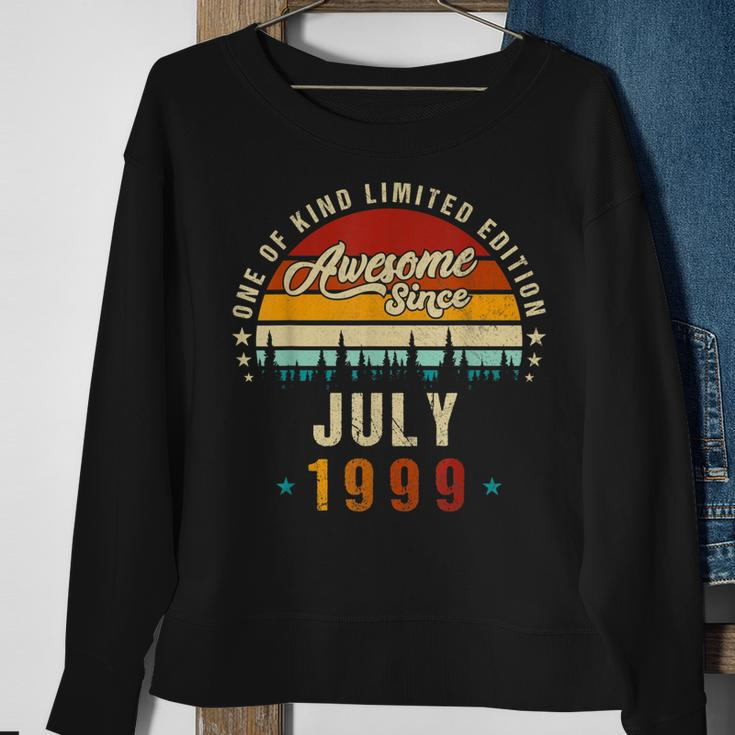 Vintage 23Th Birthday Awesome Since July 1999 Epic Legend Sweatshirt Gifts for Old Women