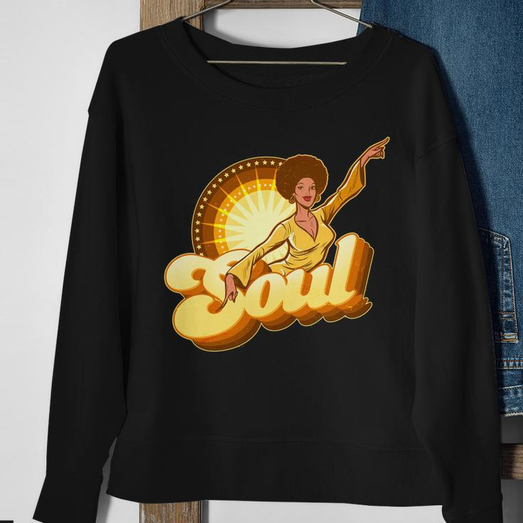 Vintage Afro Soul Retro 70S Tshirt Sweatshirt Gifts for Old Women