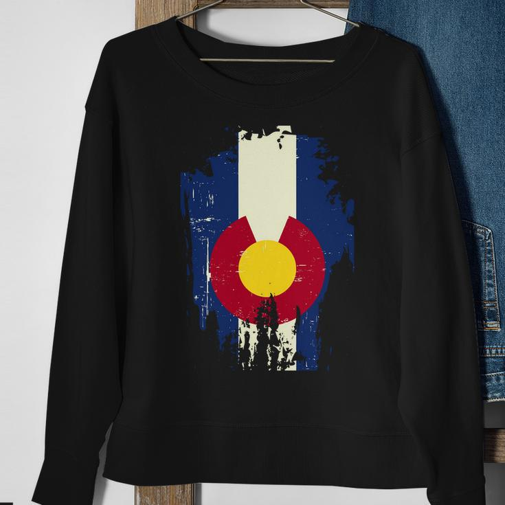 Vintage Colorado State Upside Down Flag Tshirt Sweatshirt Gifts for Old Women