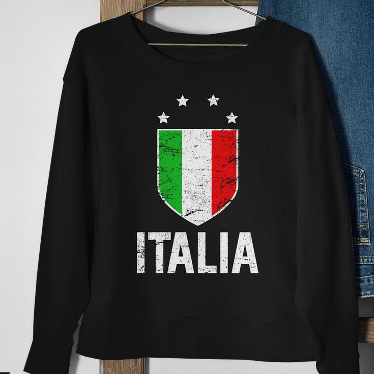 Vintage Italia Shield Crest Sweatshirt Gifts for Old Women