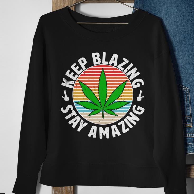 Vintage Keep Blazing Stay Amazing Sweatshirt Gifts for Old Women