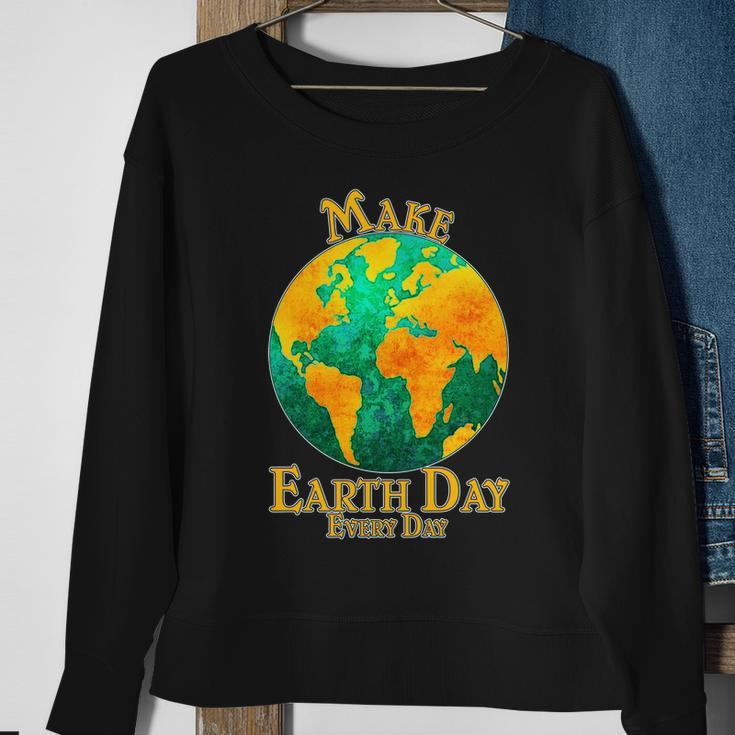 Vintage Make Earth Day Every Day Tshirt Sweatshirt Gifts for Old Women