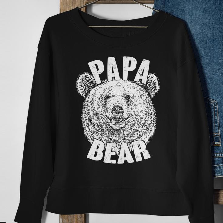 Vintage Papa Bear Father Sweatshirt Gifts for Old Women