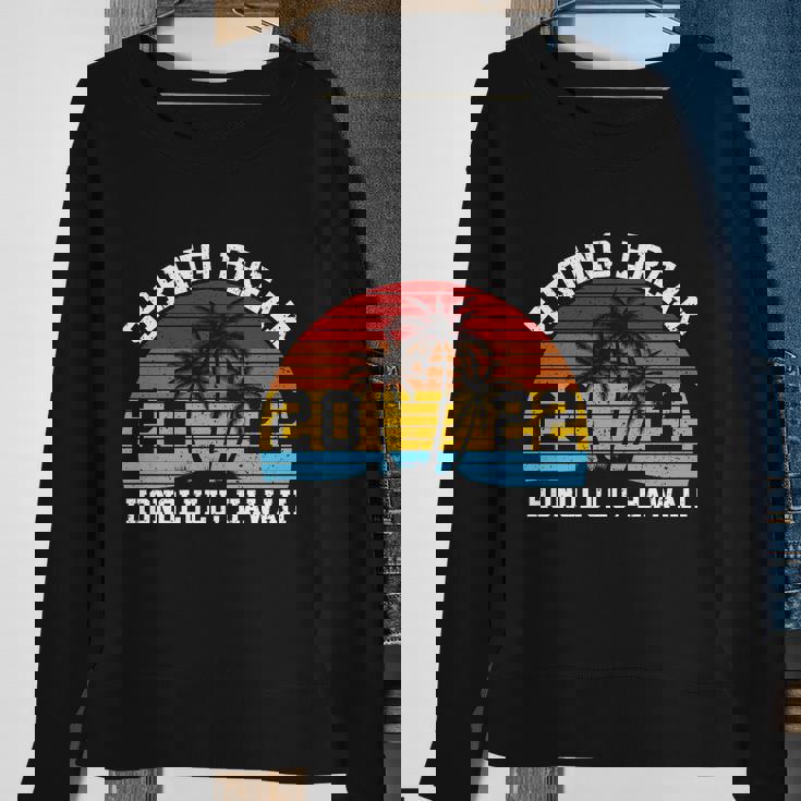 Vintage Spring Break HonoluluHawaii Summer Sweatshirt Gifts for Old Women