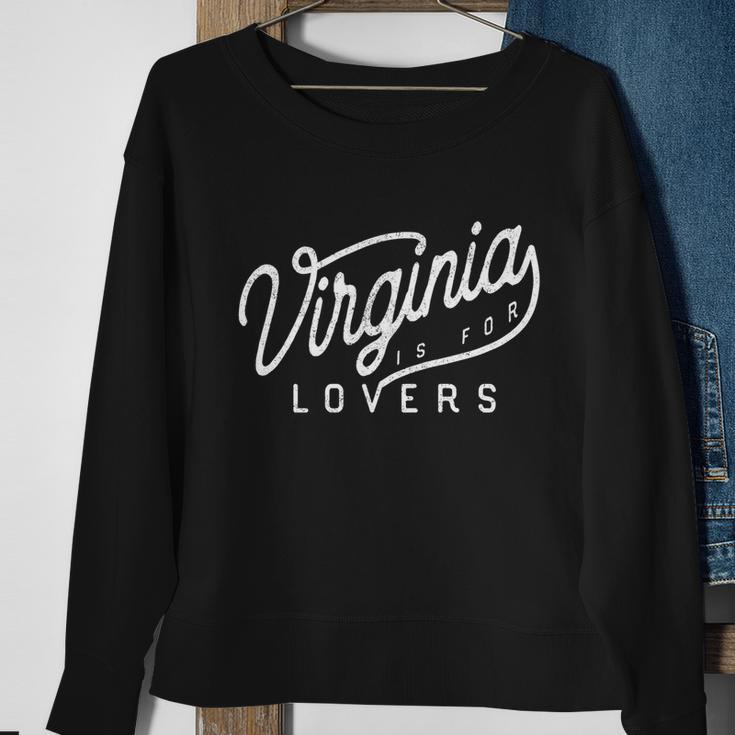 Virginia Is For Lovers Simple Vintage Sweatshirt Gifts for Old Women