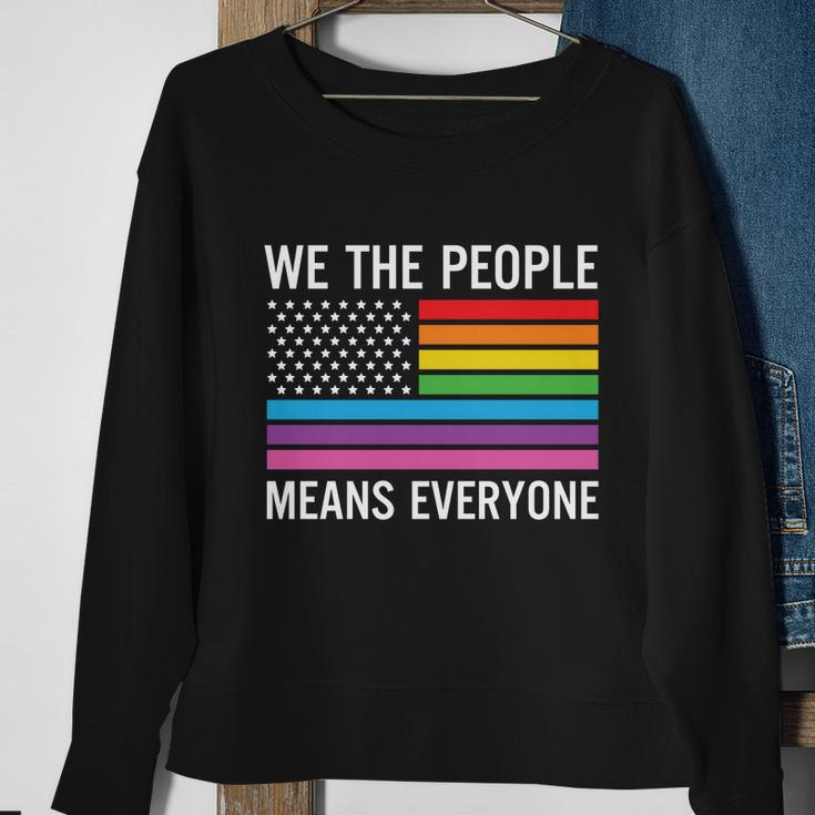 We The People Means Everyone Pride Month Lbgt Sweatshirt Gifts for Old Women