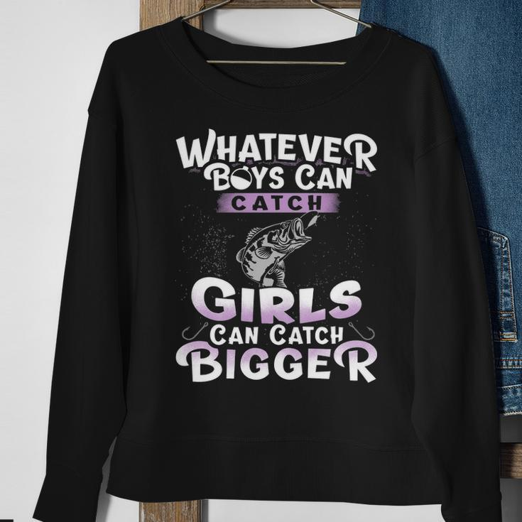 Whatever Boys Catch Sweatshirt Gifts for Old Women