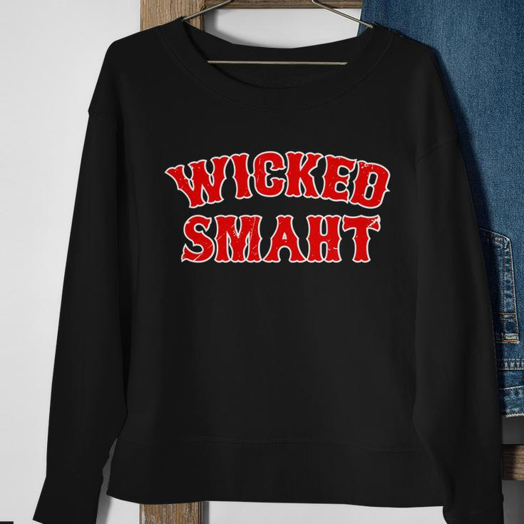 Wicked Smaht Smart Boston Massachusetts Tshirt Sweatshirt Gifts for Old Women