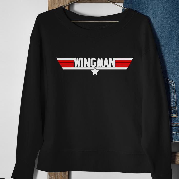 Wingman Logo Sweatshirt Gifts for Old Women