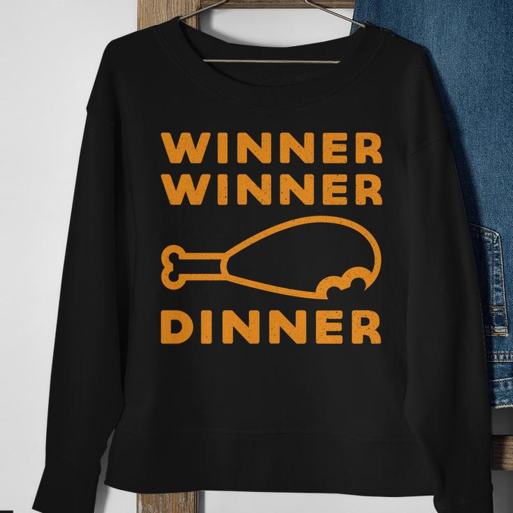 Winner Winner Chicken Dinner Funny Gaming Sweatshirt Gifts for Old Women