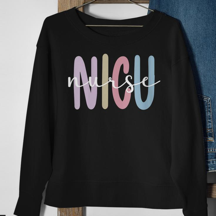 Womens Nicu Nurse Appreciation Neonatal Intensive Care Unit Sweatshirt Gifts for Old Women