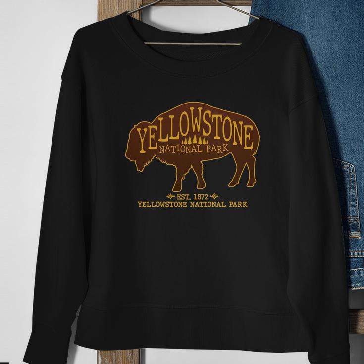 Yellowstone National Park Est 1872 Buffalo Logo Tshirt Sweatshirt Gifts for Old Women