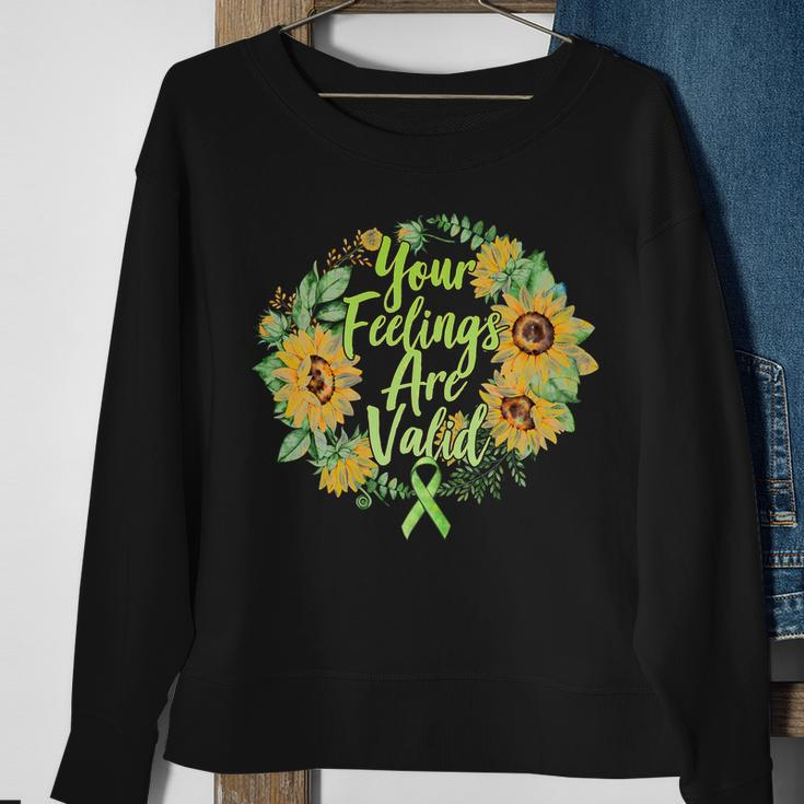 Your Feelings Are Valid Mental Health Awareness Sweatshirt Gifts for Old Women