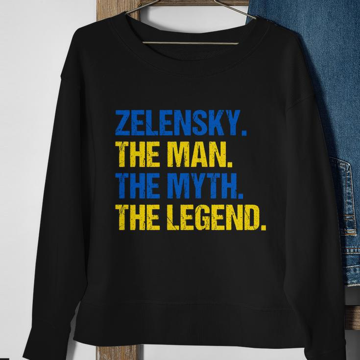 Zelensky The Man The Myth The Legend Volodymyr Zelensky Sweatshirt Gifts for Old Women