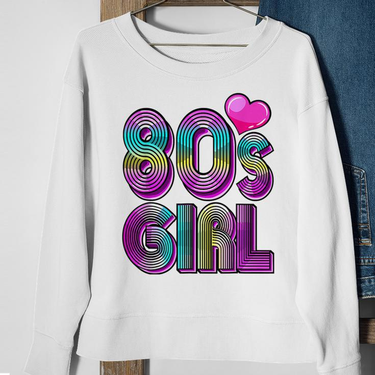 80S Girl Birthday Party Costume Retro Vintage Gift Women V2 Sweatshirt Gifts for Old Women