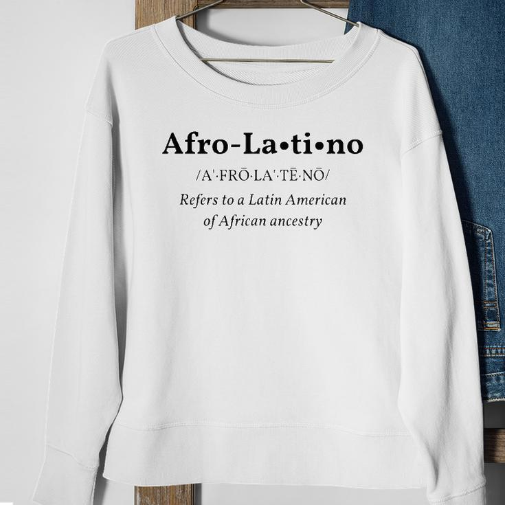 Afro Latino Dictionary Style Definition Tee Sweatshirt Gifts for Old Women