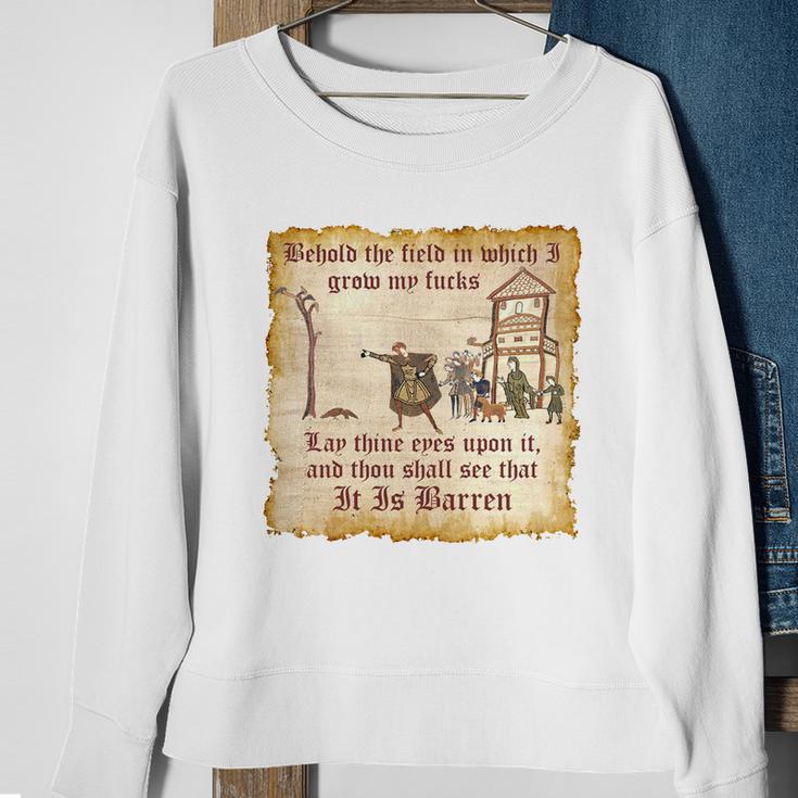 Behold The Field Medieval Dank Meme Sweatshirt Gifts for Old Women