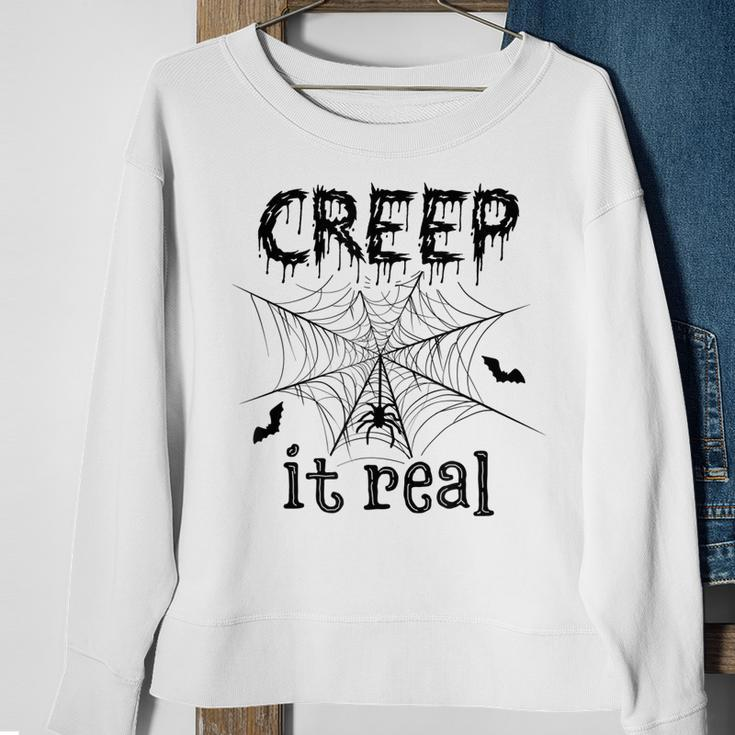 Creep It Real Halloween Sweatshirt Gifts for Old Women