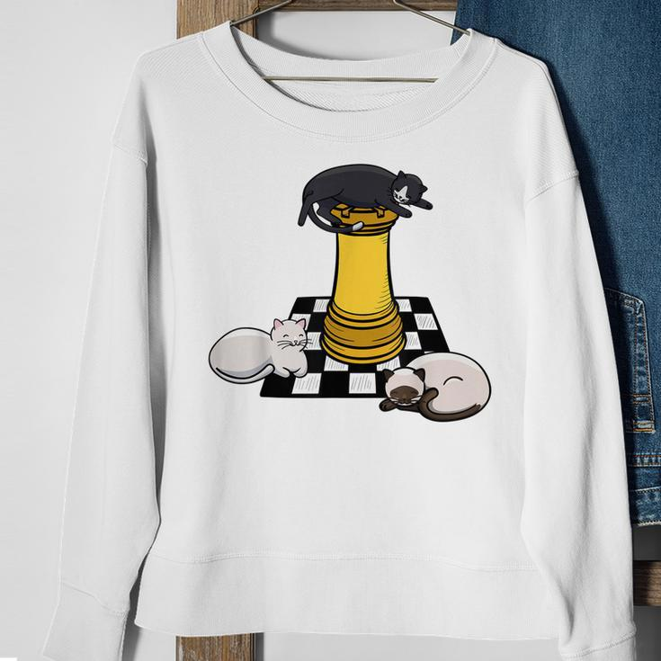 Cute Chess CatManga Style For Chess Player Sweatshirt Gifts for Old Women
