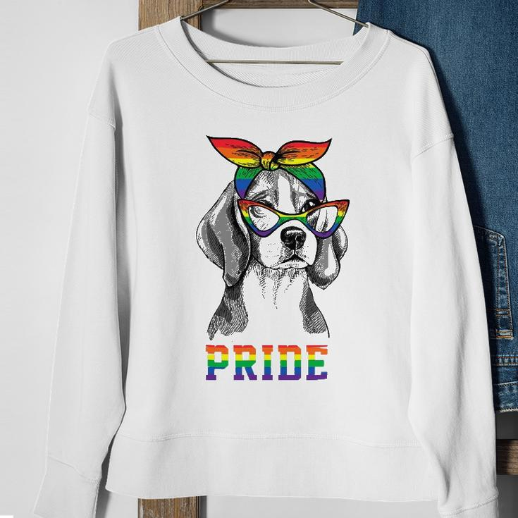 Cute Dog Lover Puppy Owner Beagle Mom Dad Gay Lesbian Lgbt Sweatshirt Gifts for Old Women